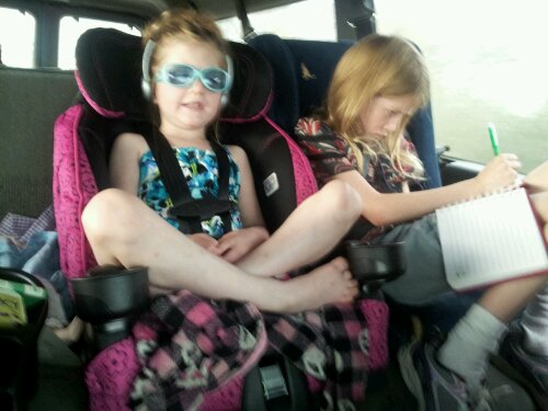 Listening to Taylor Swift in the van